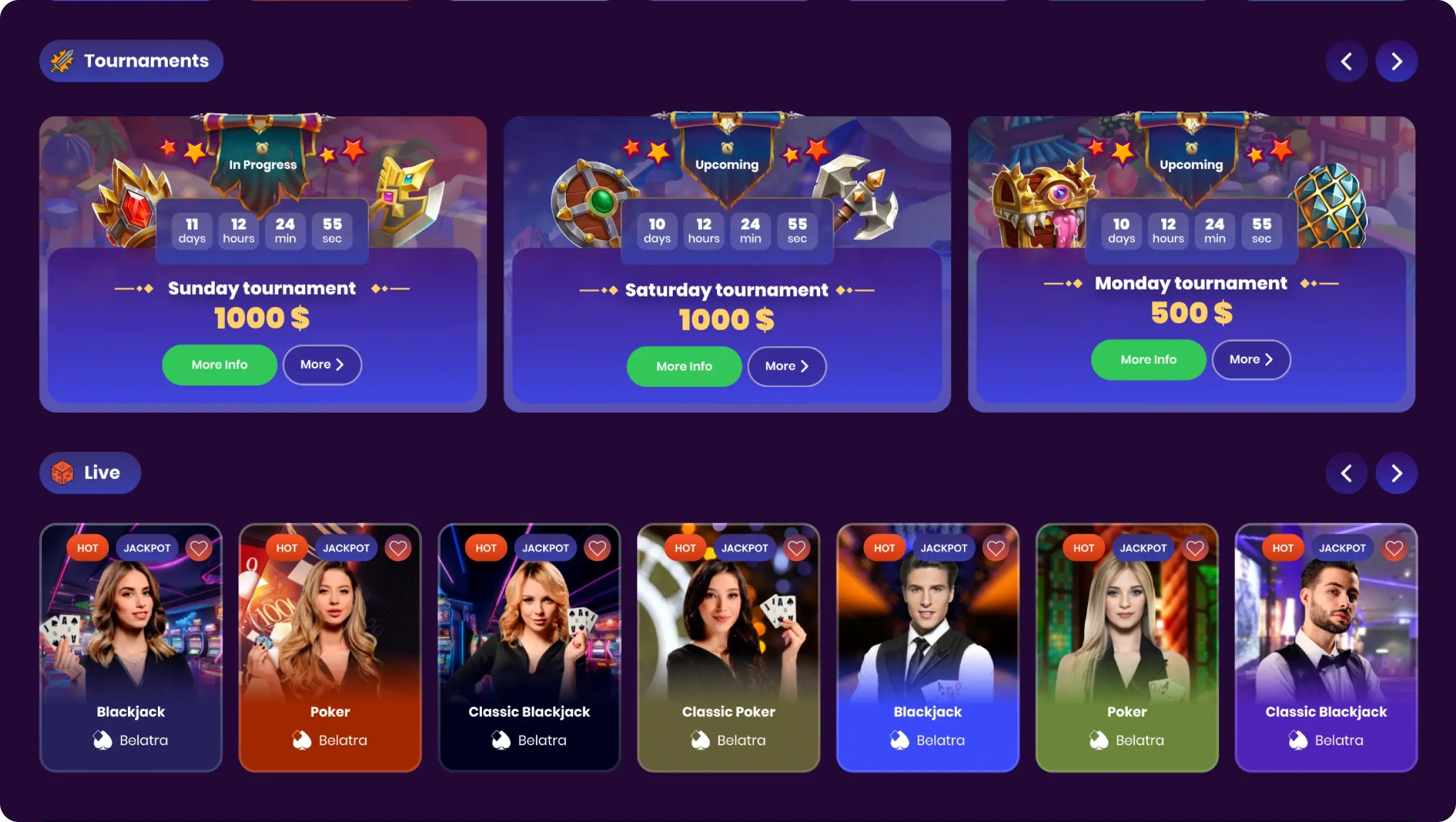 Spinando Live Casino